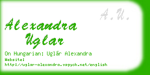 alexandra uglar business card